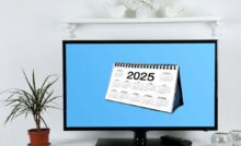 televisore e calendario 2025